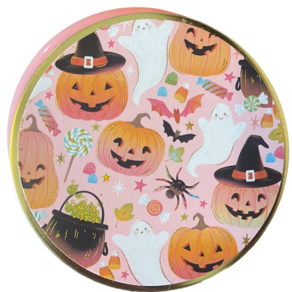 CLEMENTINE 🧙 10 Oz. Spun Sugar Cookie Fall Halloween Jar Candle Decorative Lid